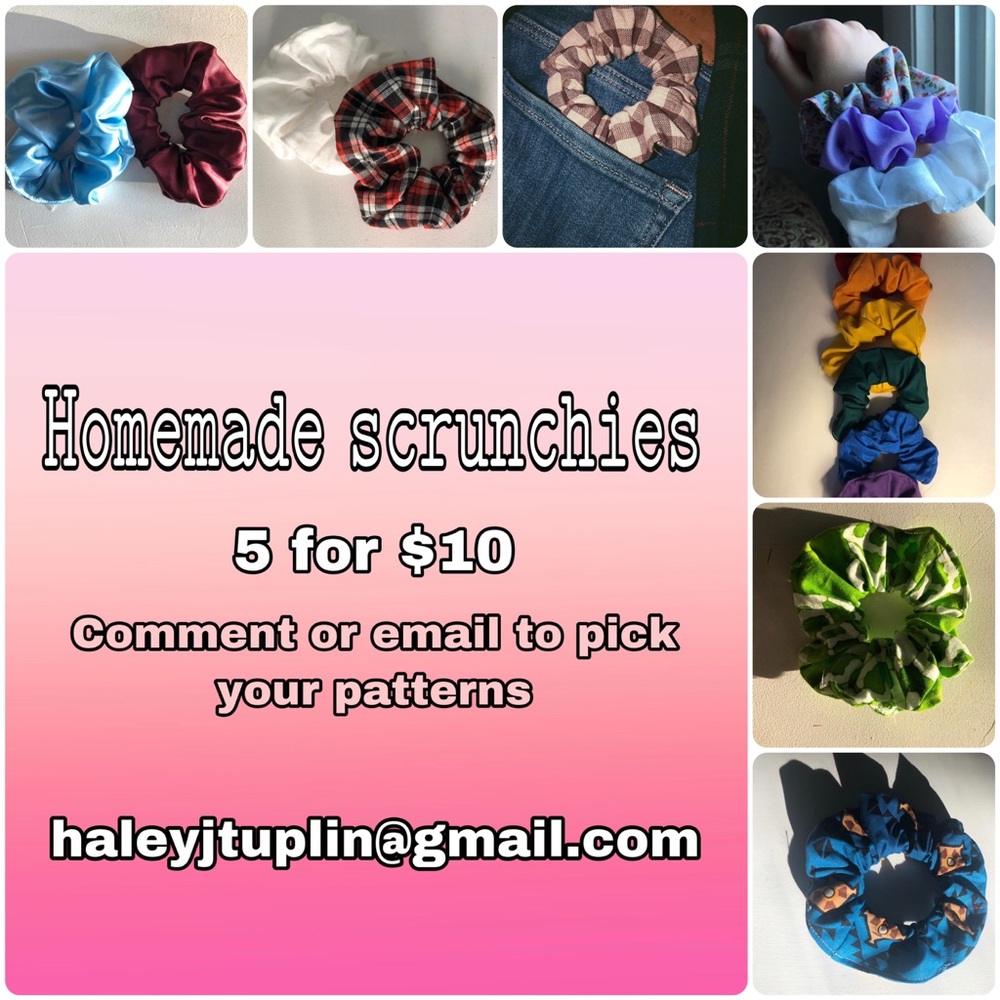 Handmade scrunchies